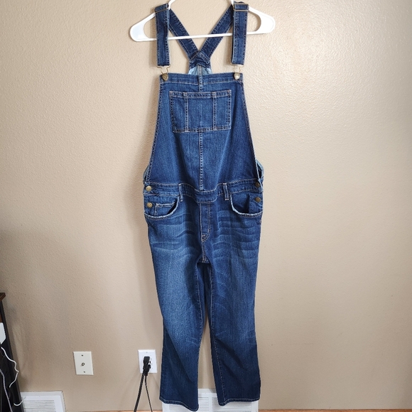 Current Elliot x Hatch |Hatch Size 1/4-6| Maternity Denim Overalls in Loved - Picture 4 of 12